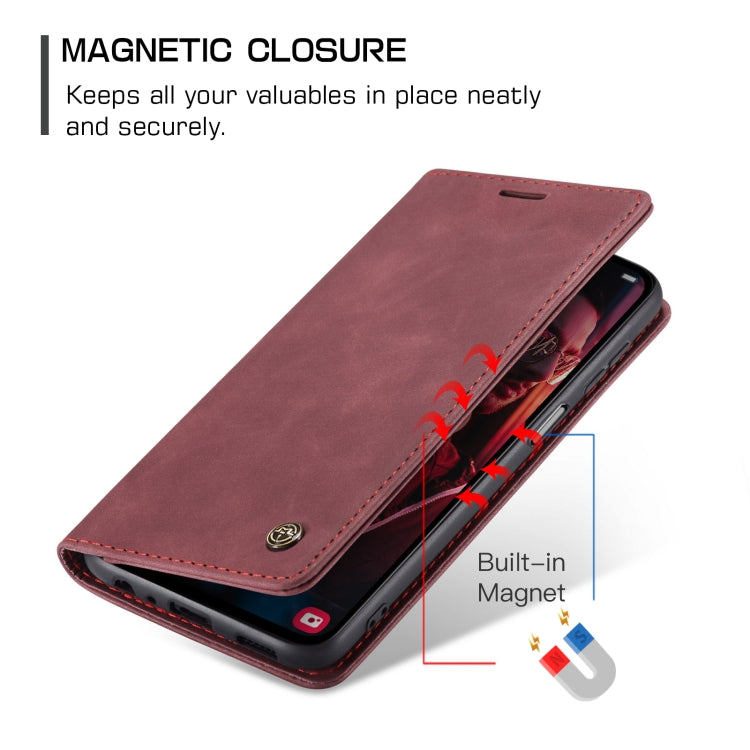 For Samsung Galaxy A15 5G CaseMe 013 Multifunctional Horizontal Flip Leather Phone Case(Wine Red) - Galaxy Phone Cases by CaseMe | Online Shopping UK | buy2fix