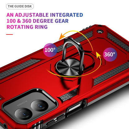 For Motorola Moto G Play 4G 2024 Shockproof TPU + PC Phone Case with Holder(Red) - Motorola Cases by buy2fix | Online Shopping UK | buy2fix