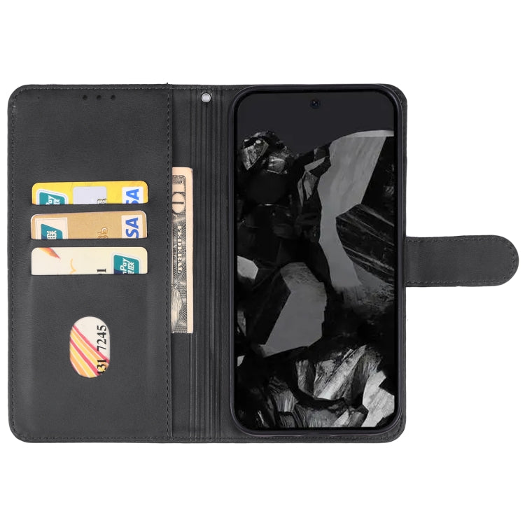 For Google Pixel 9 Pro Leather Phone Case(Black) - Google Cases by buy2fix | Online Shopping UK | buy2fix