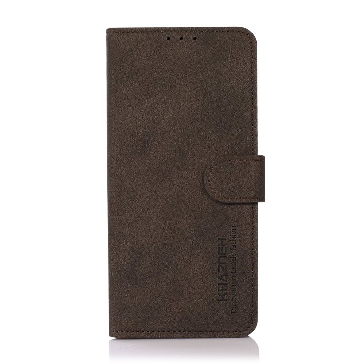 For Google Pixel 9 KHAZNEH Matte Texture Leather Phone Case(Brown) - Google Cases by buy2fix | Online Shopping UK | buy2fix