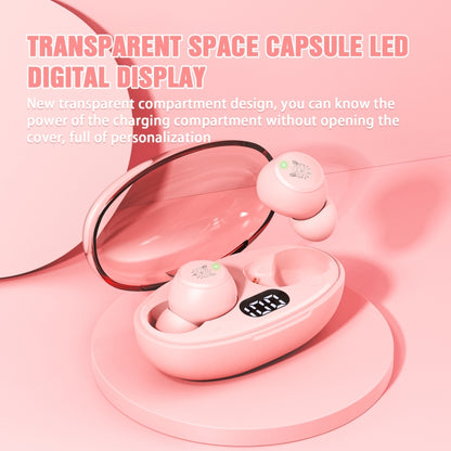 ONIKUMA T305 Digital Display Wireless Bluetooth Earphone(Pink) - Bluetooth Earphone by ONIKUMA | Online Shopping UK | buy2fix