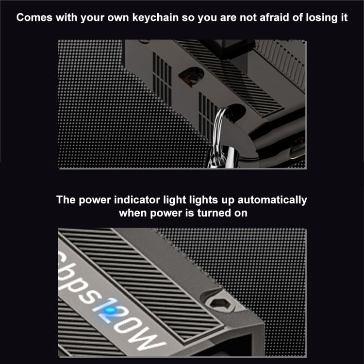 120W USB 3.1 Gen2 to Type-C 10Gbps Mechanical Adapter, Style:Medium Bend - Cable & Adapters by buy2fix | Online Shopping UK | buy2fix