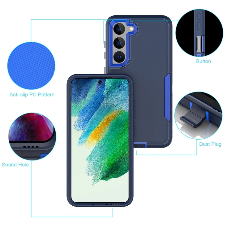 For Samsung Galaxy S25 Ultra / S24 Ultra 5G Magnetic 2 in 1 PC Hybrid TPU Phone Case(Blue+Blue Green) - Galaxy S24 Ultra 5G Cases by buy2fix | Online Shopping UK | buy2fix