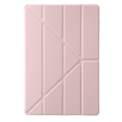 For Samsung Galaxy Tab S9 FE+ Clear Acrylic Deformation Leather Tablet Case(Pink) - Galaxy Tab S9 FE+ by buy2fix | Online Shopping UK | buy2fix