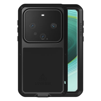 For Huawei Mate 60 Pro / 60 Pro+ LOVE MEI Metal Shockproof Life Waterproof Dustproof Phone Case(Black) - Huawei Cases by LOVE MEI | Online Shopping UK | buy2fix