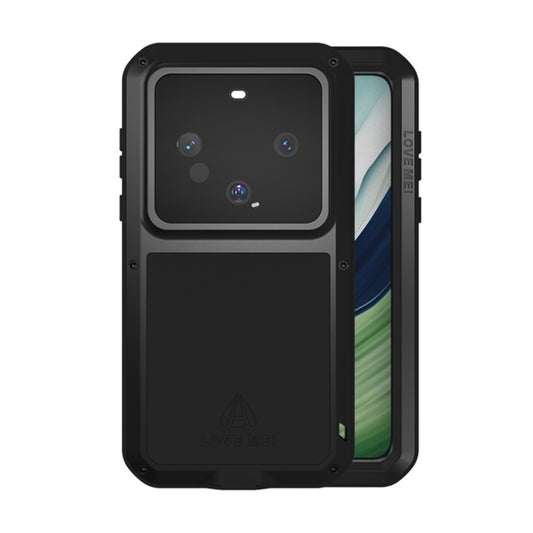 For Huawei Mate 60 LOVE MEI Metal Shockproof Life Waterproof Dustproof Phone Case(Black) - Huawei Cases by LOVE MEI | Online Shopping UK | buy2fix