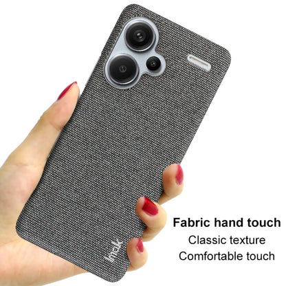 For Xiaomi Redmi Note 13 Pro+ 5G imak Ruiyi Series Cloth Texture PU + PC Phone Case(Dark Grey) - Note 13 Pro+ Cases by imak | Online Shopping UK | buy2fix