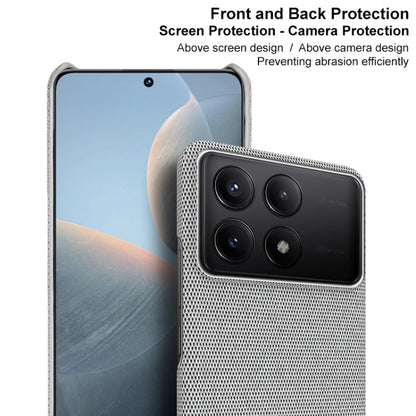 For Xiaomi Redmi K70 5G/K70 Pro 5G imak Ruiyi Series Cloth Texture PU + PC Phone Case(Dark Grey) - K70 Pro Cases by imak | Online Shopping UK | buy2fix