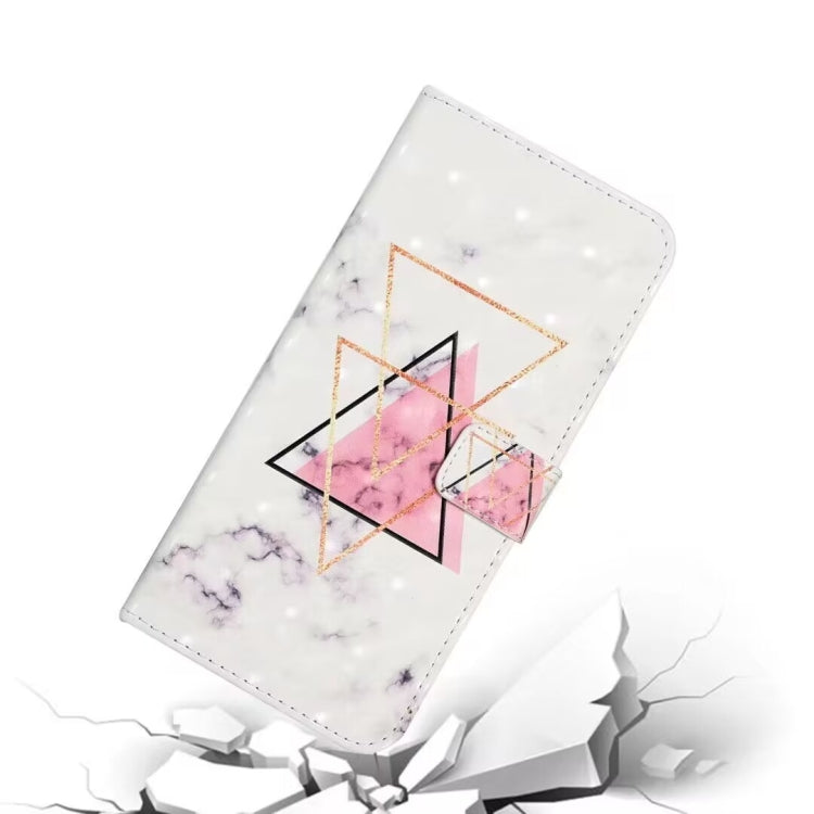 For iPhone 16 Pro Oil Embossed 3D Drawing Leather Phone Case(Triangular Marble) - iPhone 16 Pro Cases by buy2fix | Online Shopping UK | buy2fix