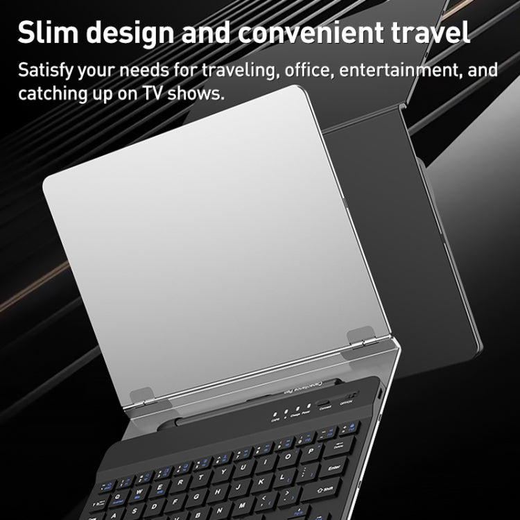 GKK Metal Folding Holder + Bluetooth Keyboard + Pen + Pen Slots + Mouse Set(Black) - Samsung Keyboard by GKK | Online Shopping UK | buy2fix