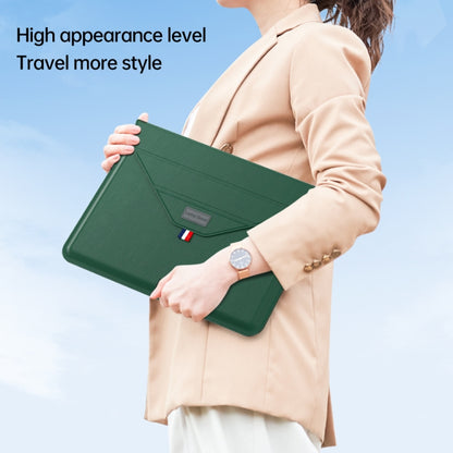 For 15.4/15.6/16.1 inch Envelope Holder Laptop Sleeve Bag(Dark Green) - 15.6 - 17 inch by buy2fix | Online Shopping UK | buy2fix