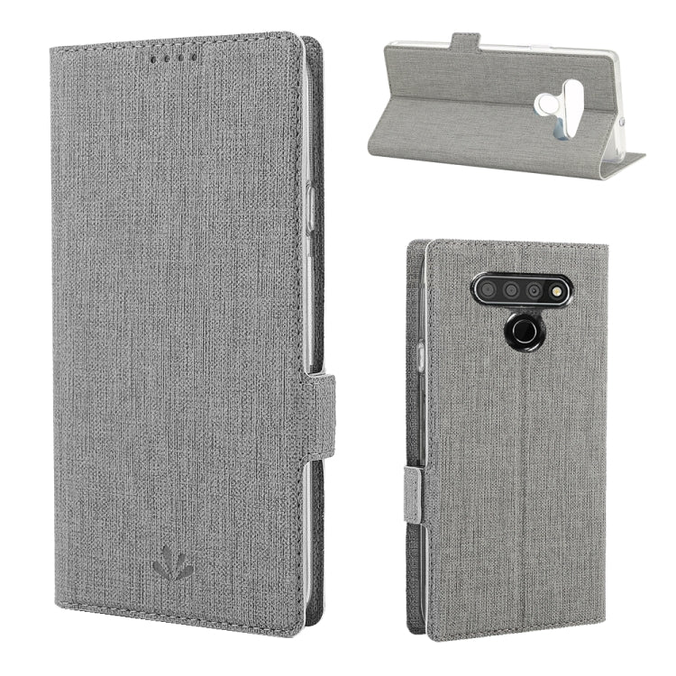 For LG Stylo 6 ViLi Side Button Magnetic Suction Type Shockproof TPU + PU Horizontal Flip Protective Case with Card Slot & Holder & Wallet(Grey) - LG by ViLi | Online Shopping UK | buy2fix