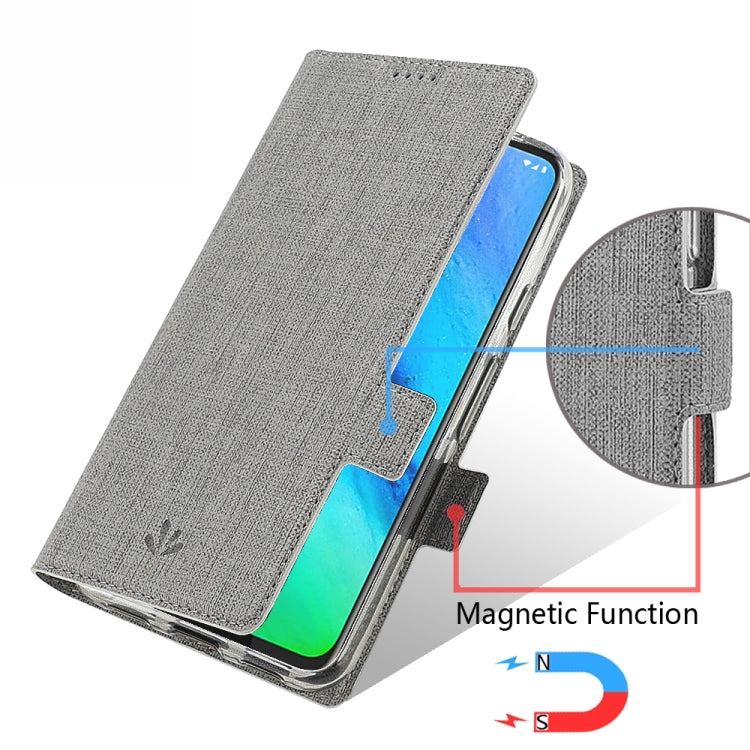 For LG Stylo 6 ViLi Side Button Magnetic Suction Type Shockproof TPU + PU Horizontal Flip Protective Case with Card Slot & Holder & Wallet(Grey) - LG by ViLi | Online Shopping UK | buy2fix