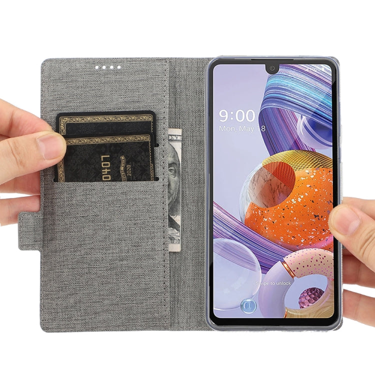 For LG Stylo 6 ViLi Side Button Magnetic Suction Type Shockproof TPU + PU Horizontal Flip Protective Case with Card Slot & Holder & Wallet(Grey) - LG by ViLi | Online Shopping UK | buy2fix