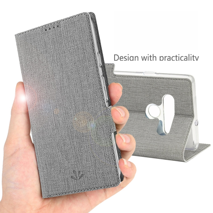 For LG Stylo 6 ViLi Side Button Magnetic Suction Type Shockproof TPU + PU Horizontal Flip Protective Case with Card Slot & Holder & Wallet(Grey) - LG by ViLi | Online Shopping UK | buy2fix