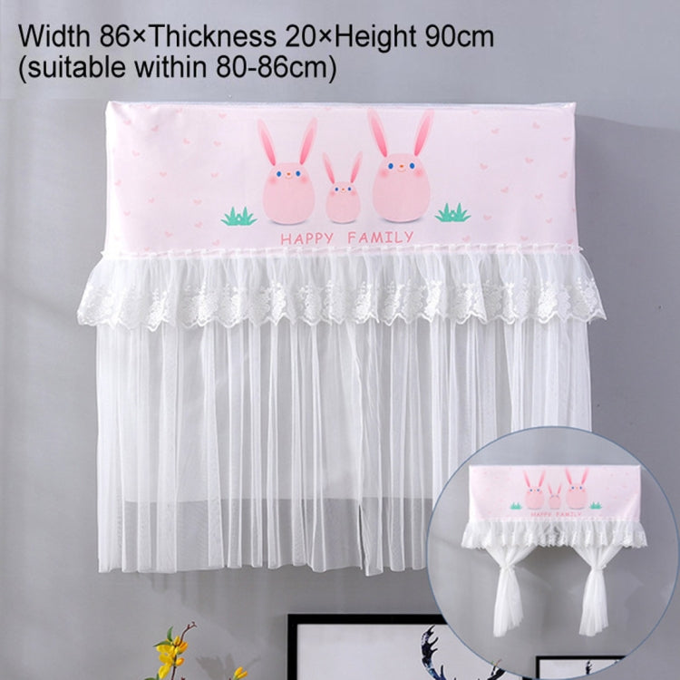 Do Not Take Dust-proof And Anti Direct Blowing Simple Wind Hanging Machine Air Conditioner Moon Cover, Size:Width 86 × Thickness 20 × Height 90cm(Pink Chinchilla) - Dust Covers by buy2fix | Online Shopping UK | buy2fix