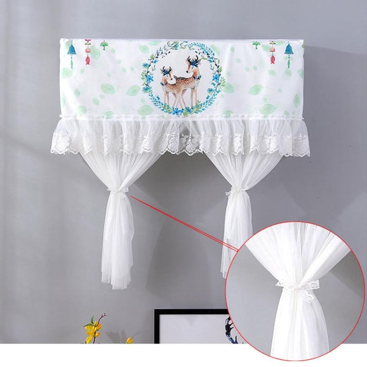 Do Not Take Dust-proof And Anti Direct Blowing Simple Wind Hanging Machine Air Conditioner Moon Cover, Size:Width 92 × Thickness 20 × Height 90cm(Garland Deer) - Dust Covers by buy2fix | Online Shopping UK | buy2fix