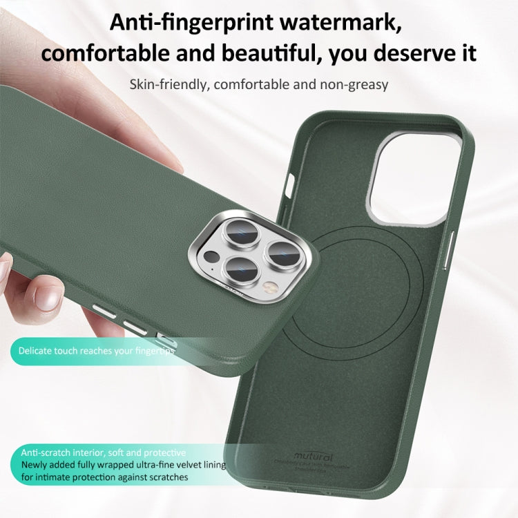 For iPhone 15 Pro Max Mutural Mingdian Series MagSafe Magnetic Phone Case(Green) - iPhone 15 Pro Max Cases by Mutural | Online Shopping UK | buy2fix