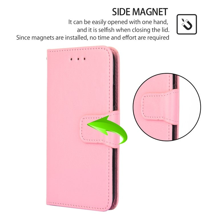 For Motorola Moto G Play 4G 2024 Crystal Texture Leather Phone Case(Pink) - Motorola Cases by buy2fix | Online Shopping UK | buy2fix