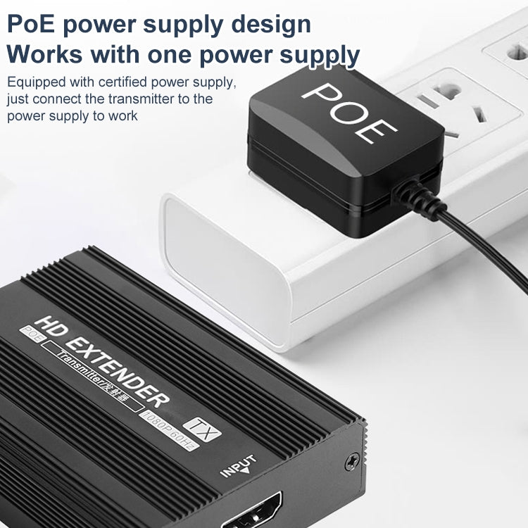 Measy ET1815 HDMI Extender Transmitter and Receiver Converter, Transmission Distance: 150m, Plug:EU - Amplifier by Measy | Online Shopping UK | buy2fix