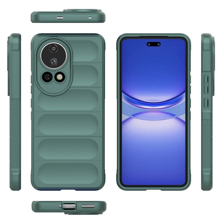 For Huawei nova 12 Ultra / 12 Pro Magic Shield TPU + Flannel Phone Case(Dark Green) - Huawei Cases by buy2fix | Online Shopping UK | buy2fix