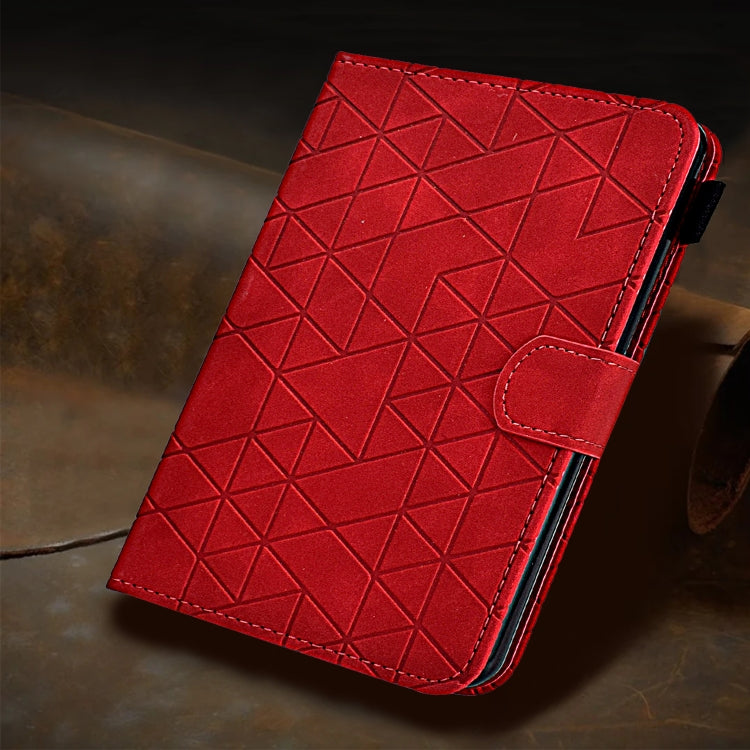 For iPad Pro 11 2024 Rhombus TPU Smart Leather Tablet Case(Red) - iPad Pro 11 2024 Cases by buy2fix | Online Shopping UK | buy2fix