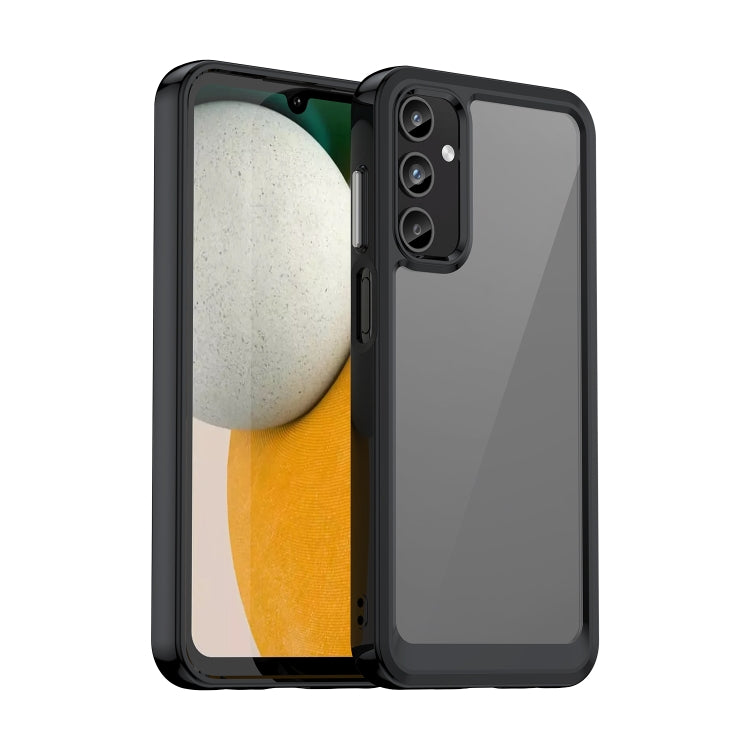 For Samsung Galaxy A05s Colorful Series Acrylic Hybrid TPU Phone Case(Black) - Galaxy Phone Cases by buy2fix | Online Shopping UK | buy2fix