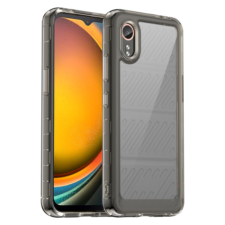 For Samsung Galaxy XCover 7 Colorful Series Acrylic Hybrid TPU Phone Case(Transparent Grey) - Galaxy Phone Cases by buy2fix | Online Shopping UK | buy2fix