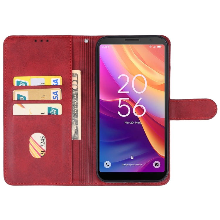 For TCL 501 Leather Phone Case(Red) - More Brand by buy2fix | Online Shopping UK | buy2fix