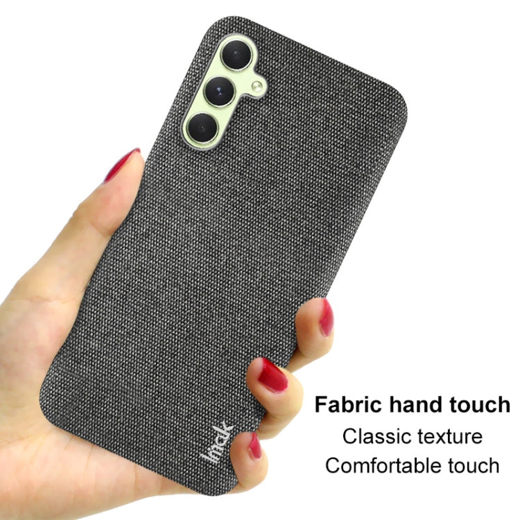 For Samsung Galaxy A54 5G imak Ruiyi Series Cloth Texture PU + PC Phone Case(Dark Grey) - Galaxy Phone Cases by imak | Online Shopping UK | buy2fix