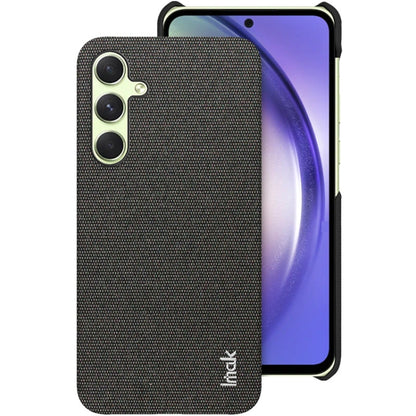 For Samsung Galaxy A35 5G imak Ruiyi Series Cloth Texture PU + PC Phone Case(Black) - Galaxy Phone Cases by imak | Online Shopping UK | buy2fix