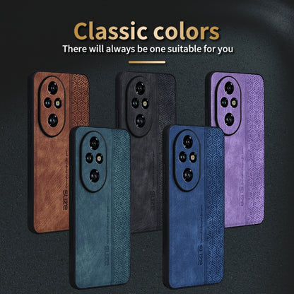 For Honor 200 Pro AZNS 3D Embossed Skin Feel Phone Case(Dark Green) - Honor Cases by AZNS | Online Shopping UK | buy2fix