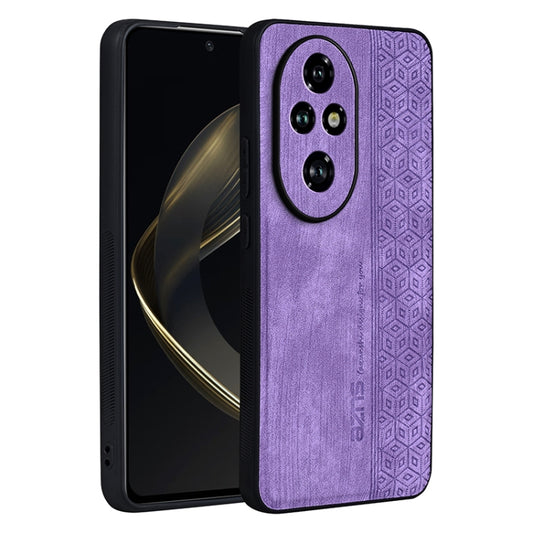 For Honor 200 Pro AZNS 3D Embossed Skin Feel Phone Case(Purple) - Honor Cases by AZNS | Online Shopping UK | buy2fix