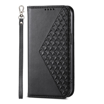 For Google Pixel 9 Cubic Grid Calf Texture Magnetic Leather Phone Case(Black) - Google Cases by buy2fix | Online Shopping UK | buy2fix