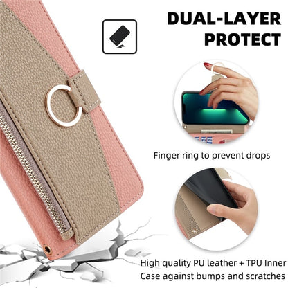 For OnePlus 11 Crossbody Litchi Texture Leather Phone Case(Pink) - OnePlus Cases by buy2fix | Online Shopping UK | buy2fix