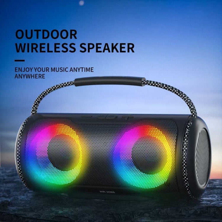 NewRixing NR2088 Wireless Portable TWS Bluetooth Speaker(Red) - Desktop Speaker by NewRixing | Online Shopping UK | buy2fix