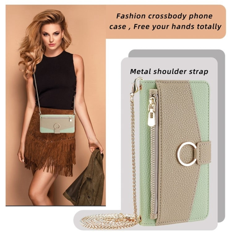 For Blackview A85 Crossbody Litchi Texture Leather Phone Case(Green) - More Brand by buy2fix | Online Shopping UK | buy2fix