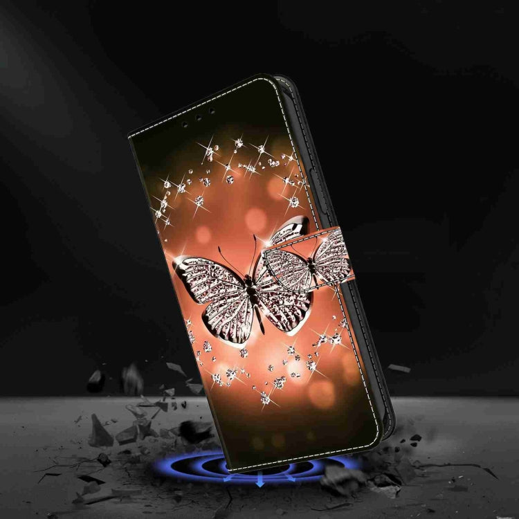 For Honor Magic5 Pro Crystal 3D Shockproof Protective Leather Phone Case(Crystal Butterfly) - Honor Cases by buy2fix | Online Shopping UK | buy2fix