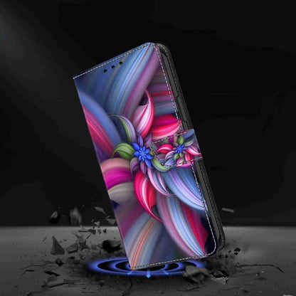 For Honor Magic5 Pro Crystal 3D Shockproof Protective Leather Phone Case(Colorful Flower) - Honor Cases by buy2fix | Online Shopping UK | buy2fix