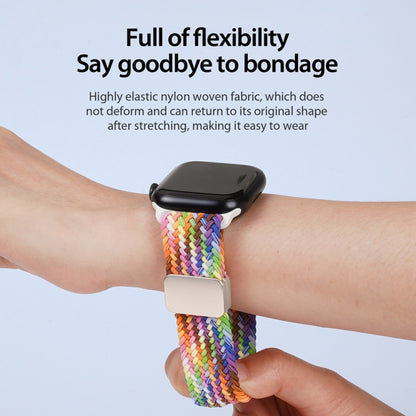 For Apple Watch Series 6 40mm DUX DUCIS Mixture Pro Series Magnetic Buckle Nylon Braid Watch Band(New Rainbow) - Watch Bands by DUX DUCIS | Online Shopping UK | buy2fix