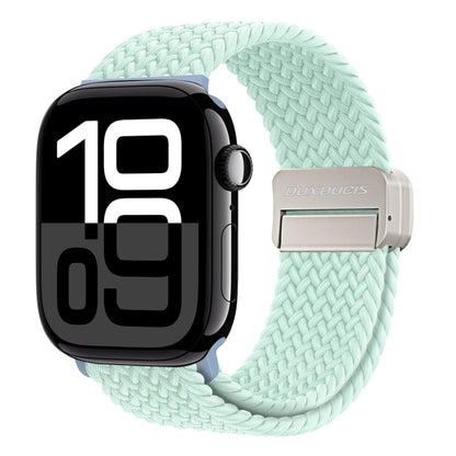 For Apple Watch Series 10 42mm DUX DUCIS Mixture Pro Series Magnetic Buckle Nylon Braid Watch Band(Light Mint) - Watch Bands by DUX DUCIS | Online Shopping UK | buy2fix