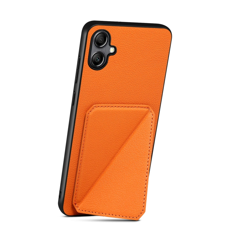 For Samsung Galaxy A20 / A30 Denior Imitation Calf Leather Back Phone Case with Holder(Orange) - Galaxy Phone Cases by Denior | Online Shopping UK | buy2fix