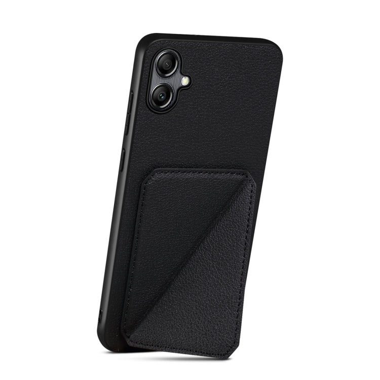 For Samsung Galaxy A54 5G Denior Imitation Calf Leather Back Phone Case with Holder(Black) - Galaxy Phone Cases by Denior | Online Shopping UK | buy2fix