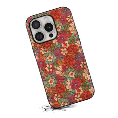 For iPhone 16 Pro Max Four Seasons Flower Language Series TPU Phone Case(Summer Red) - iPhone 16 Pro Max Cases by buy2fix | Online Shopping UK | buy2fix