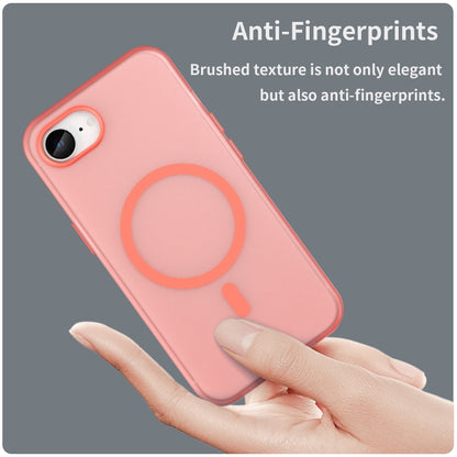 For iPhone SE 2024 MagSafe Frosted Translucent TPU + PC Full Coverage Phone Case(Red) - More iPhone Cases by buy2fix | Online Shopping UK | buy2fix