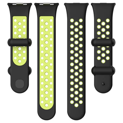 For Redmi Watch 4 Two Color Silicone Sports Watch Band(Grey Orange) - Watch Bands by buy2fix | Online Shopping UK | buy2fix