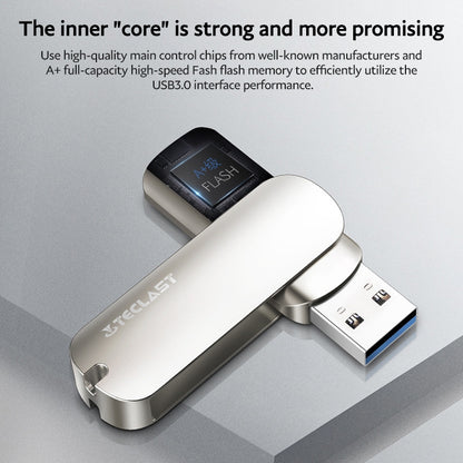 Teclast Leishen Plus Series USB3.0 Twister Flash Drive, Memory:64GB(Silver) - USB Flash Drives by TECLAST | Online Shopping UK | buy2fix