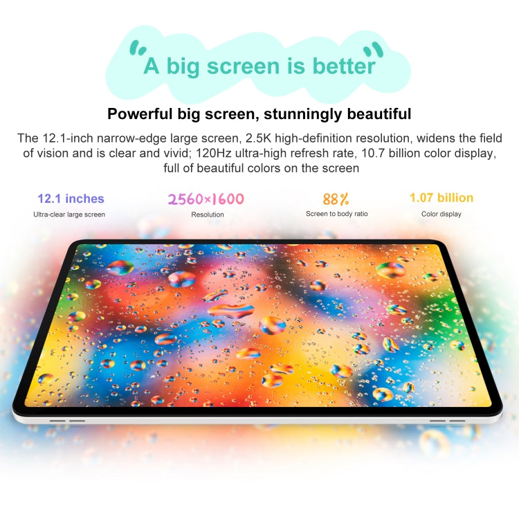 Honor Tablet 9 12.1 inch WiFi, Standard 12GB+256GB, MagicOS 7.2 Snapdragon 6 Gen1 Octa Core 2.2GHz, Not Support Google Play(White) - Huawei by Huawei | Online Shopping UK | buy2fix