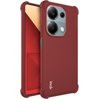 For Xiaomi Poco M6 Pro/Redmi Note13 Pro 4G Global imak Shockproof Airbag TPU Phone Case(Matte Red) - Xiaomi Cases by imak | Online Shopping UK | buy2fix