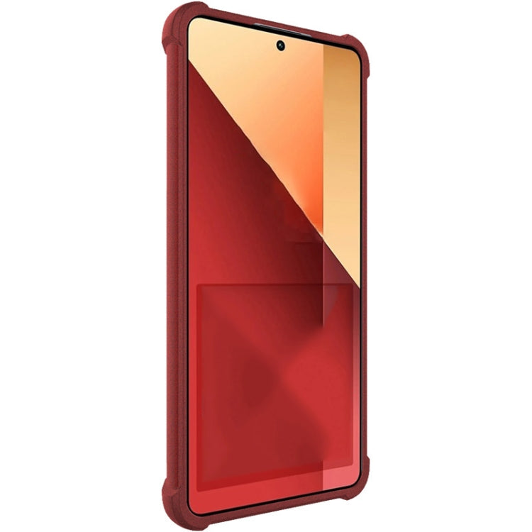 For Xiaomi Poco M6 Pro/Redmi Note13 Pro 4G Global imak Shockproof Airbag TPU Phone Case(Matte Red) - Xiaomi Cases by imak | Online Shopping UK | buy2fix